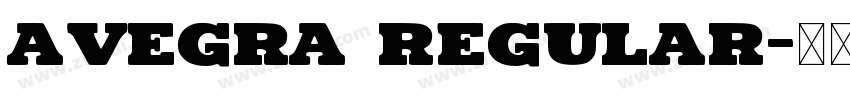 Avegra Regular字体转换